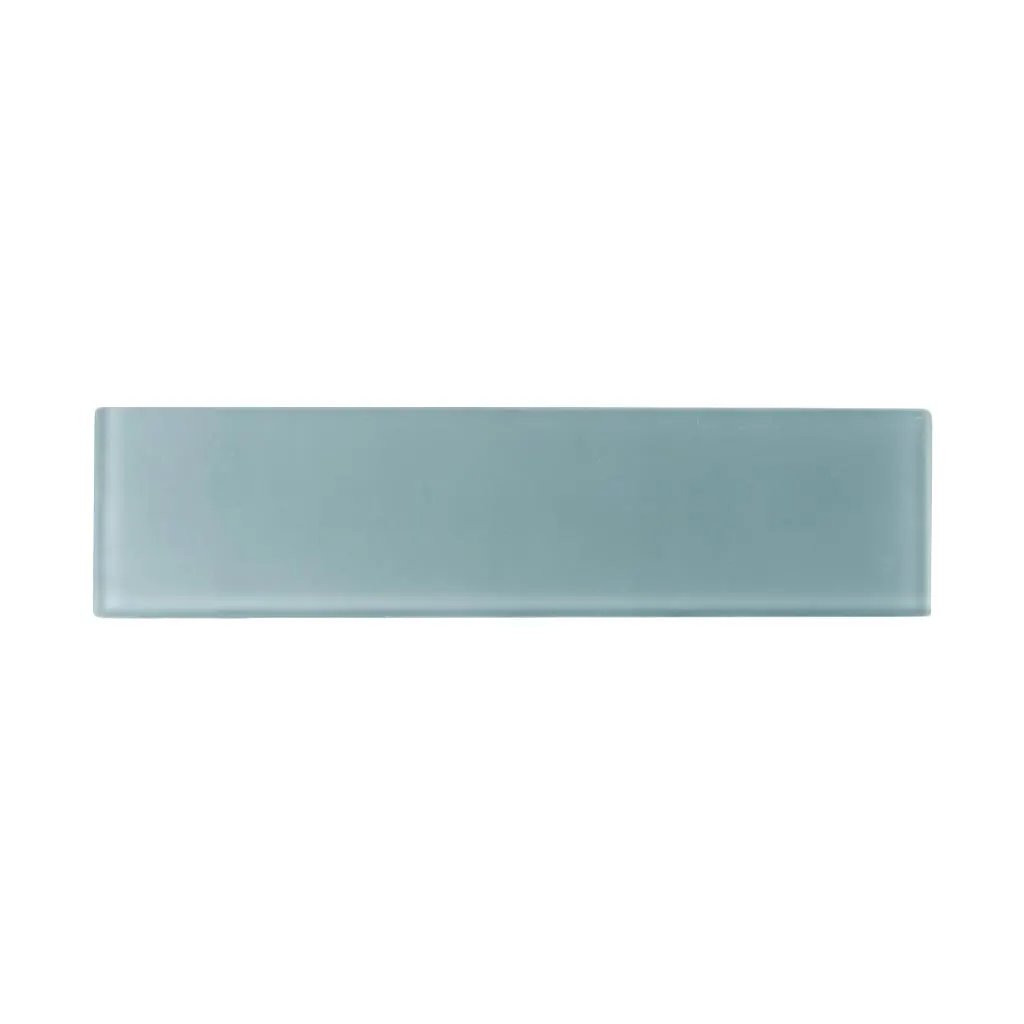 Stone Blue 3x12 Matte Subway Glass Tile (20 pack, 5 sq ft/case) by Apollo Tile