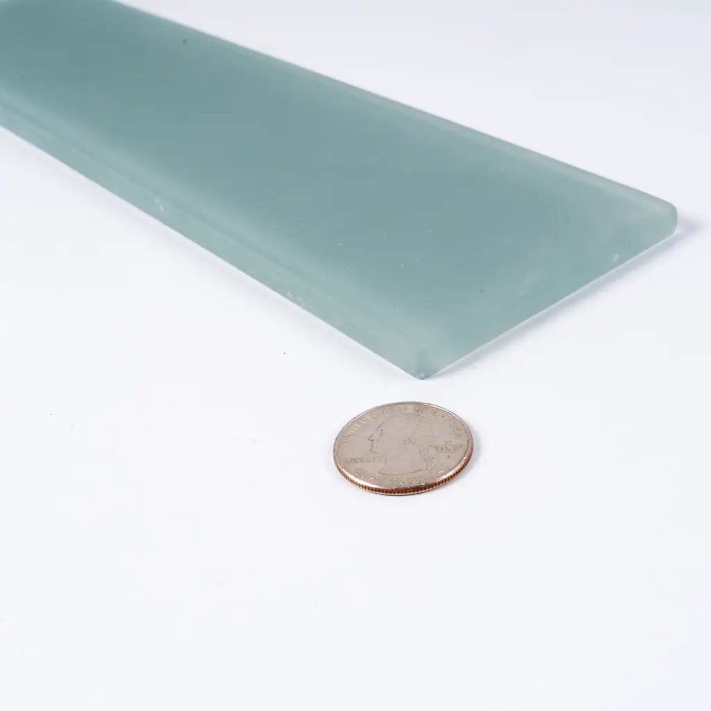 Stone Blue 3x12 Matte Subway Glass Tile (20 pack, 5 sq ft/case) by Apollo Tile