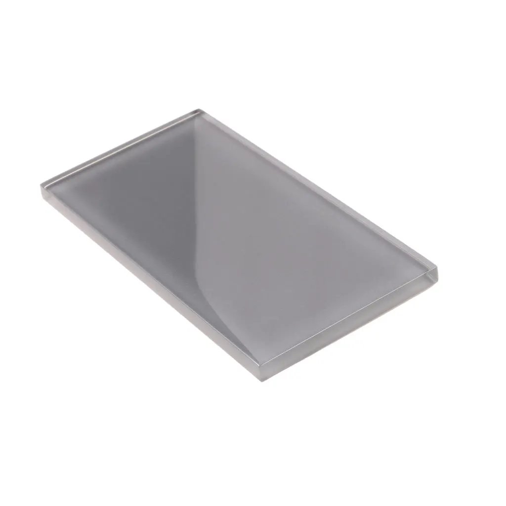 Coin Gray 3x6 Glossy Subway Glass Tile (40 pack, 5 sq ft/case) by Apollo Tile
