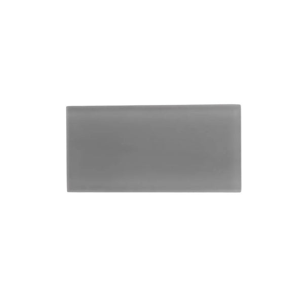 Coin Gray 3x6 Matte Subway Glass Tile (40 pack, 5 sq ft/case), photo 2 of 9