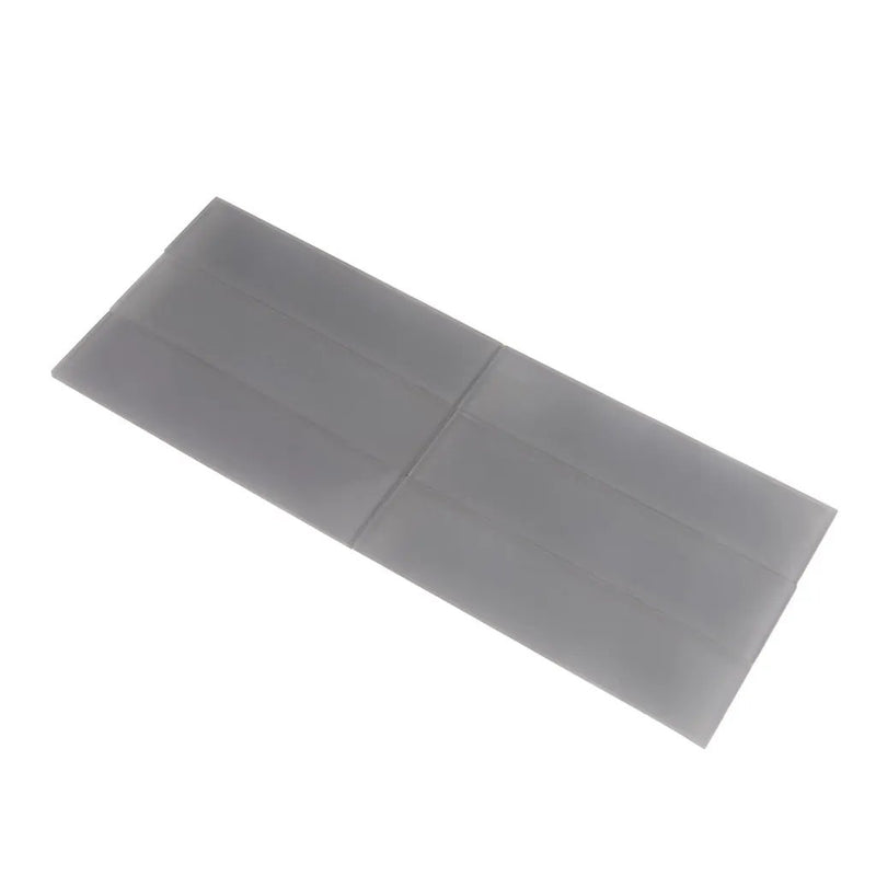 Coin Gray 3x12 Matte Subway Glass Tile (20 pack, 5 sq ft/case) by Apollo Tile