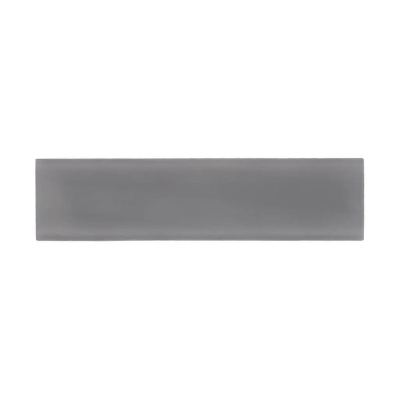Coin Gray 3x12 Matte Subway Glass Tile (20 pack, 5 sq ft/case) by Apollo Tile