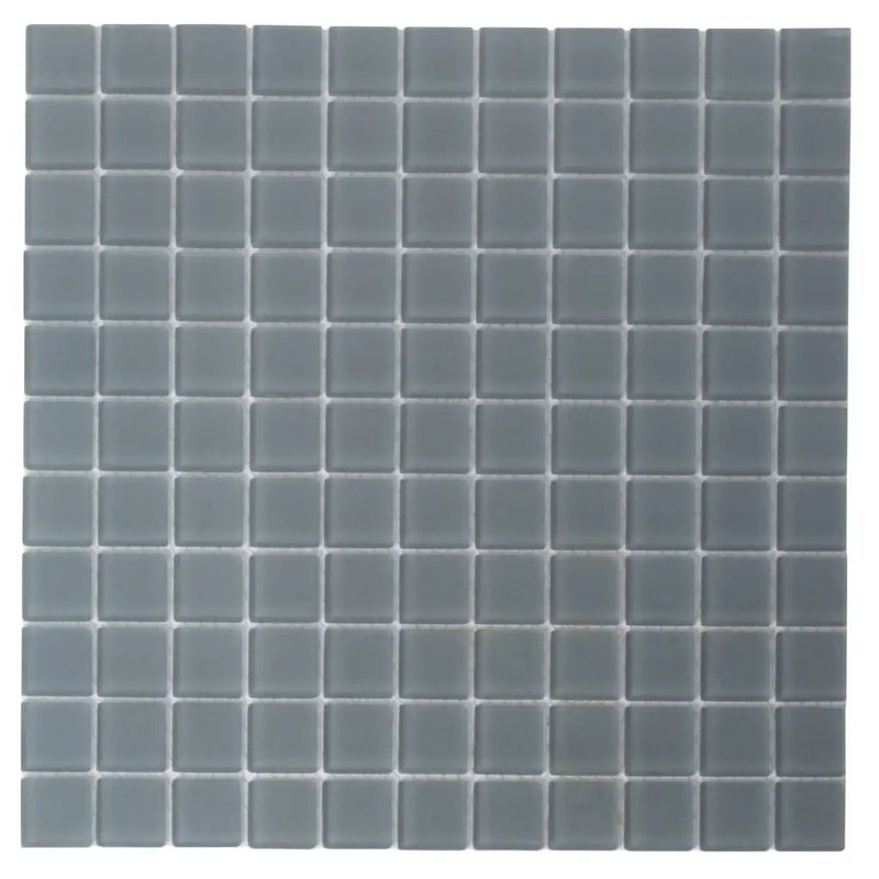 Coin Gray 12x12 Matte Square Glass Mosaic Tile (10 pack, 9.67 sq ft/case) by Apollo Tile