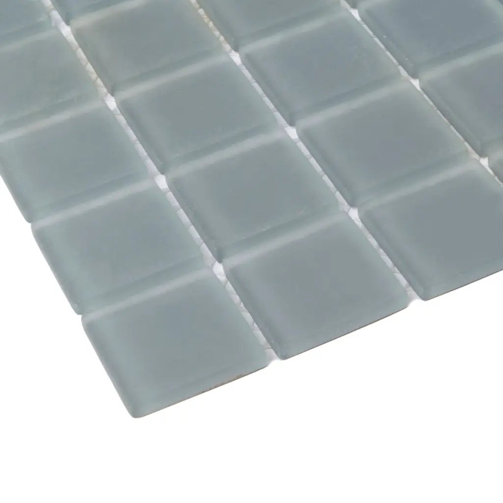 Coin Gray 12x12 Matte Square Glass Mosaic Tile (10 pack, 9.67 sq ft/case) by Apollo Tile