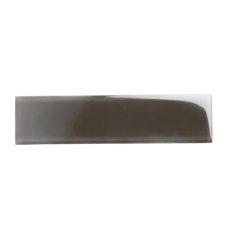 Ash Gray 3x12 Glossy Subway Glass Tile (20 pack, 5 sq ft/case) by Apollo Tile