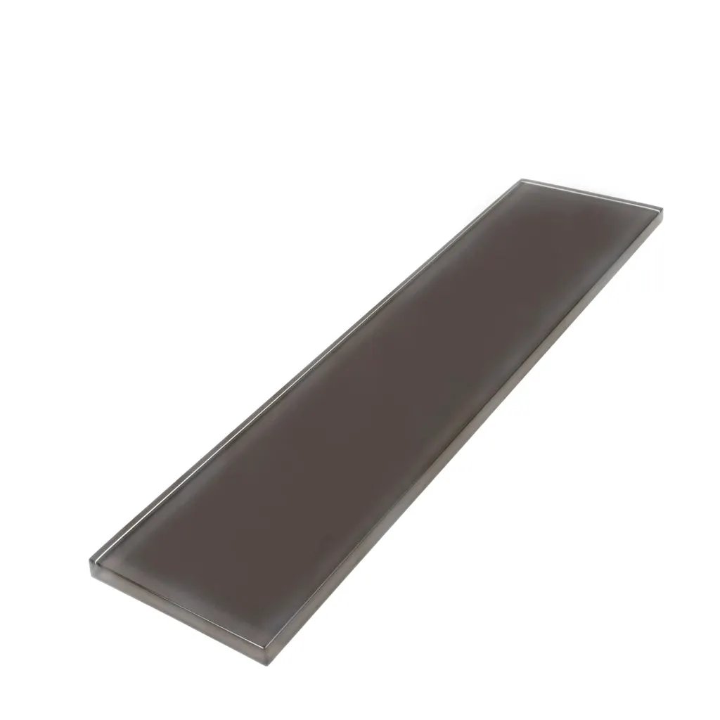 Ash Gray 3x12 Glossy Subway Glass Tile (20 pack, 5 sq ft/case) by Apollo Tile