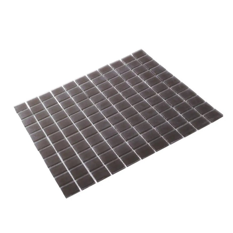 Ash Gray 12x12 Matte Square Glass Mosaic Tile (10 pack, 9.67 sq ft/case) by Apollo Tile