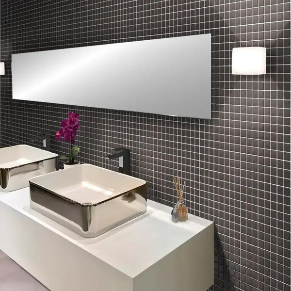 Ash Gray 12x12 Matte Square Glass Mosaic Tile (10 pack, 9.67 sq ft/case)