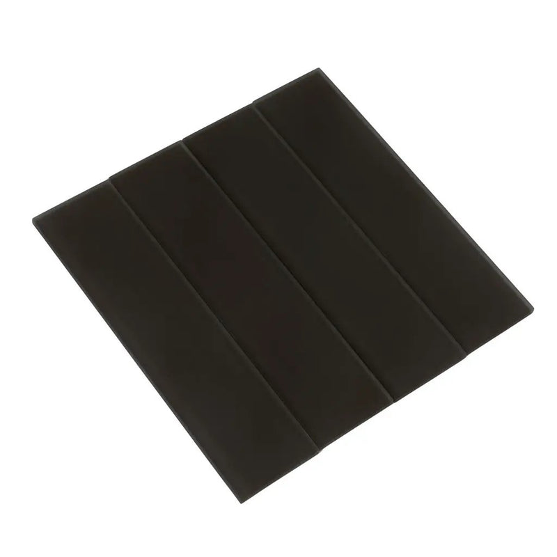 Ash Gray 3x12 Matte Subway Glass Tile (20 pack, 5 sq ft/case) by Apollo Tile