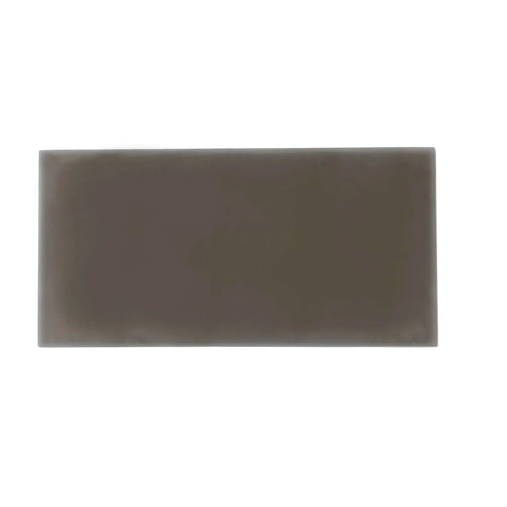 Ash Gray 3x6 Matte Subway Glass Tile (40 pack, 5 sq ft/case) by Apollo Tile