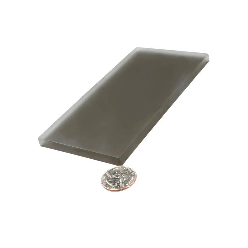 Ash Gray 3x6 Matte Subway Glass Tile (40 pack, 5 sq ft/case) by Apollo Tile