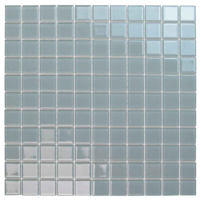 Stone Blue 12x12 Glossy Square Glass Mosaic Tile (10 pack, 9.67 sq ft/case) by Apollo Tile