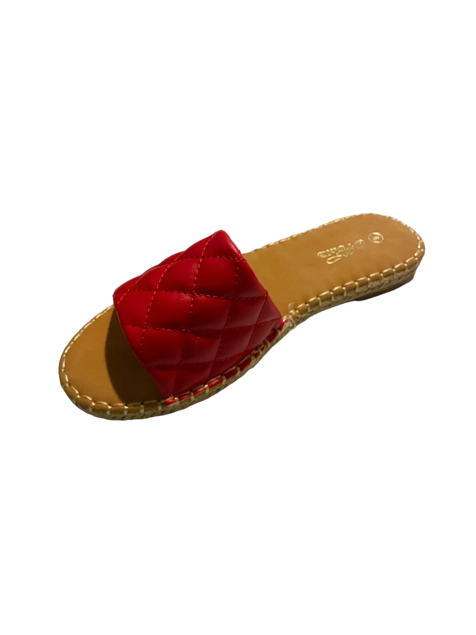 Mata Shoes Fable Flat Slide on Red Size 8 by Selzalot