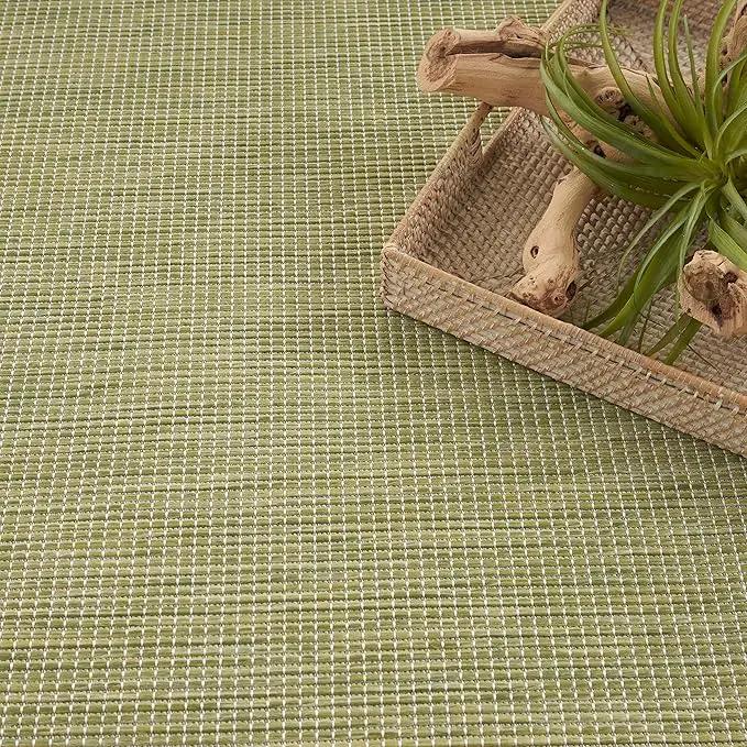 Nourison Home Home Positano 7' x 10' Fabric Green Area Rug by GreenHaven Gardens
