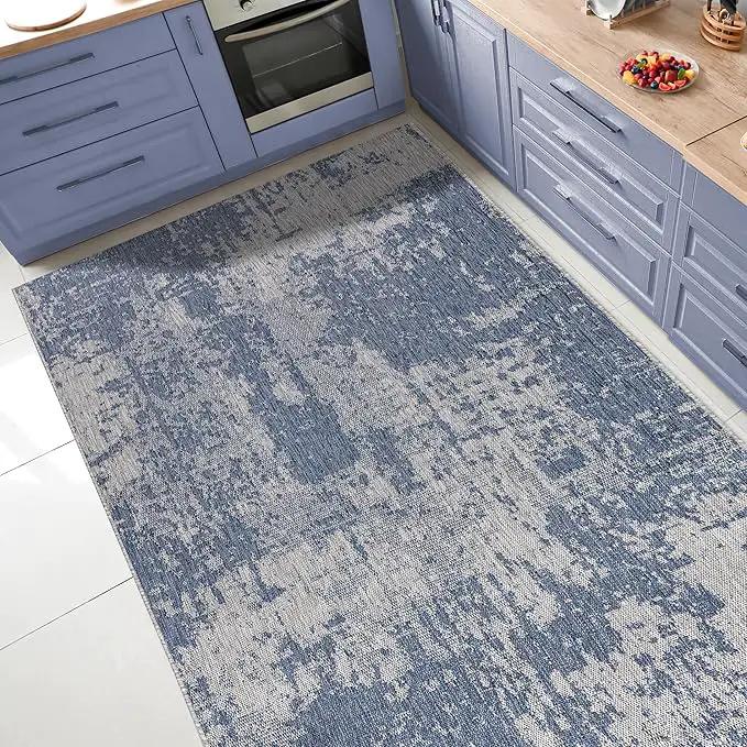 Keen Home Design Terrace Outdoor Area Rug - 6x9 Washable Indoor/Outdoor Rug for Patio, Kitchen, Balcony, Beach, Garden, Deck and Porch, Size: 6'x8'10" by GreenHaven Gardens