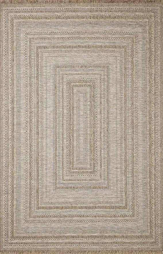 Loloi Dawn Collection Indoor/Outdoor DAW-01 Natural 2'-3" x 10'-0" Runner Rug by GreenHaven Gardens