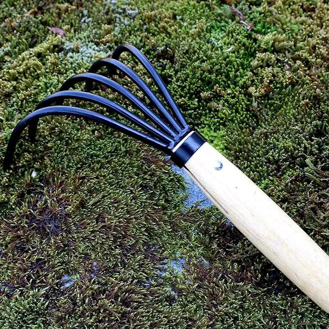KAKURI Hand Cultivator Garden Tool 10", Handheld Rake for Weeding, Digging, Cultivating, Hand-Forged Japanese Steel, Made in Japan by GreenHaven Gardens