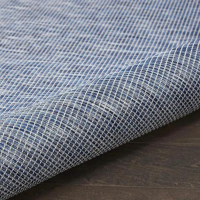 Nourison Positano Indoor-Outdoor Navy Blue 4' x 6' Area Rug, Easy Cleaning, Non Shedding, Bed Room, Living Room, Dining Room, Backyard, Deck, Patio (4x6) by GreenHaven Gardens