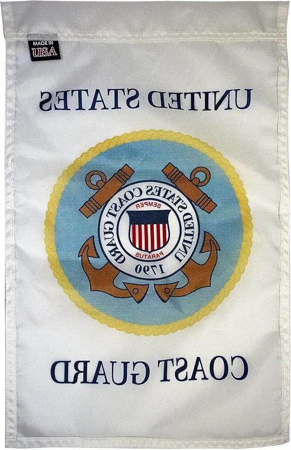 FlagSource U.S. Coast Guard Nylon Garden Flag, Made in The USA, 18x12" by GreenHaven Gardens