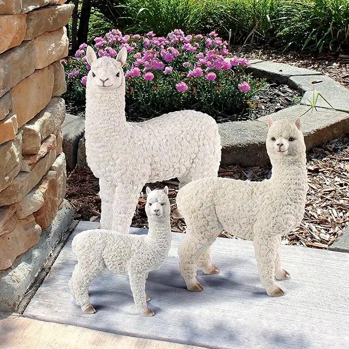 Design Toscano The Alpacalypse of Alpaca Garden Statues: Large by GreenHaven Gardens