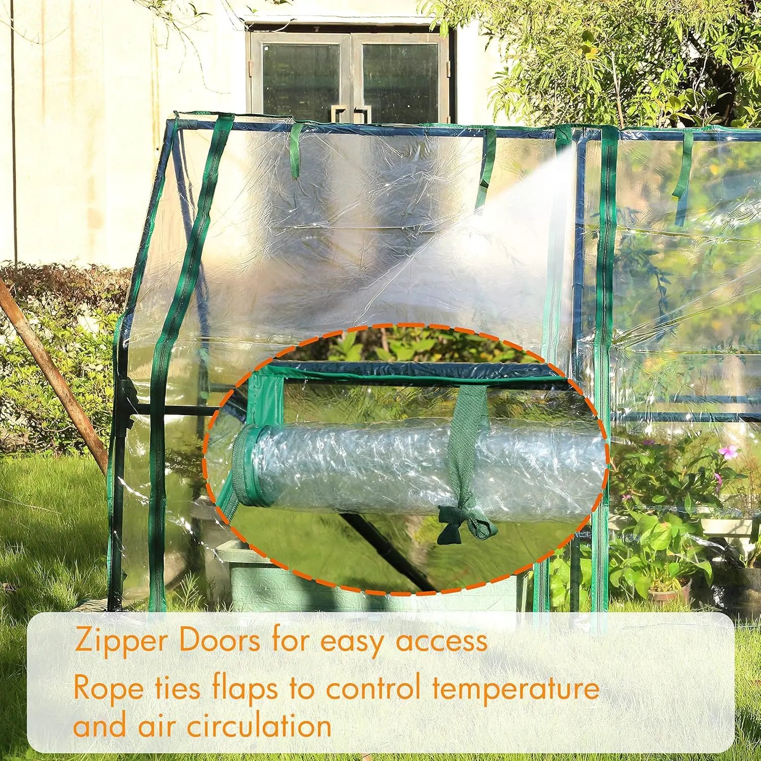 Gardzen Mini Greenhouse Heavy Duty Portable Green House, Clear Tent Small Greenhouse for Indoor Outdoor Plants 71.7”(L) x36.2”(W) x42.5”(H) by GreenHaven Gardens