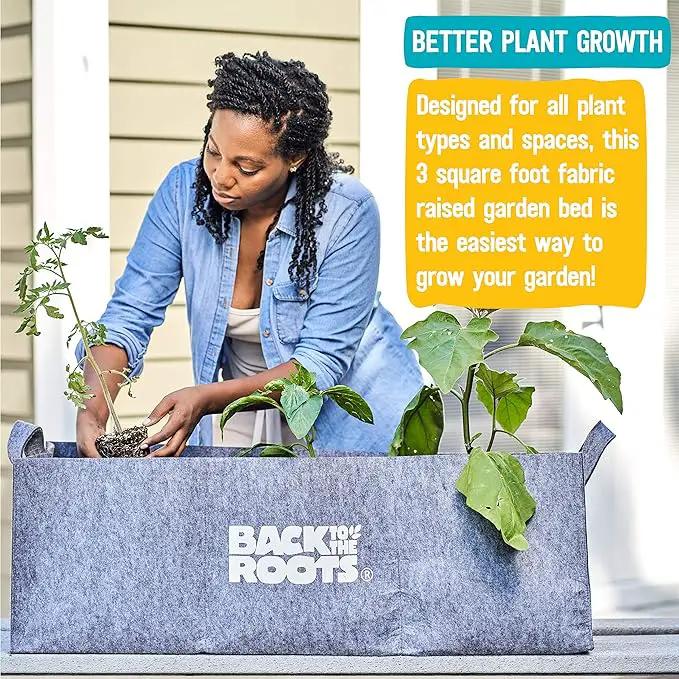 Back to the Roots Breathable Grow Bed, Provides More Oxygen to Roots, Assembles in Seconds 3 cu. ft by GreenHaven Gardens