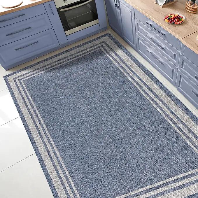 Keen Home Design Terrace Outdoor Area Rug - 5x8 Washable Indoor/Outdoor Rug for Patio, Kitchen, Balcony, Beach, Garden, Deck and Porch, Size: 5'3"x7'7" by GreenHaven Gardens