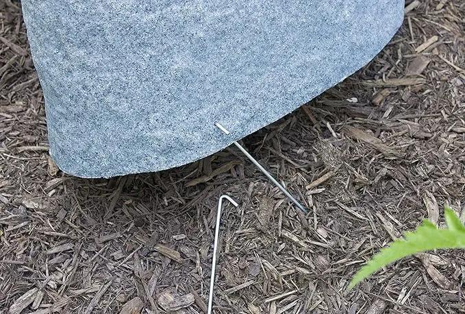 Emsco Group 2235 Natural Sandstone Appearance Utility Cover – Lightweight – Easy to Install Tall Monolith Landscape Rock by GreenHaven Gardens