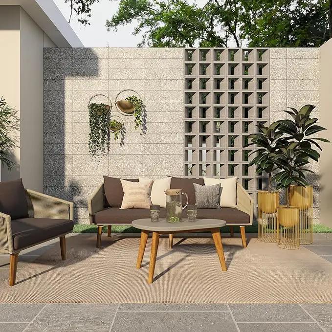 Deco 79 Metal Indoor Outdoor Planter Deep Recessed Dome Large Planter Pot with Elevated Caged Stand, Set of 3 Planters 24", 20", 16"H, Gold by GreenHaven Gardens