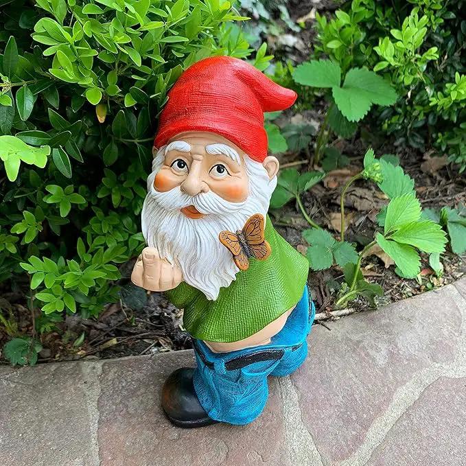 Mood Lab Garden Gnome - Pants Down Gnome - 9.3 Inch Tall Statue Lawn Garden Figurine - for Outdoor or House Decor by GreenHaven Gardens