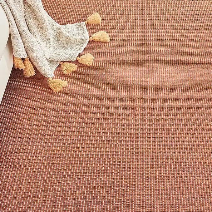 Nourison Positano Indoor/Outdoor Terracotta 2'2" x 10' Area Rug, Easy Cleaning, Non Shedding, Bed Room, Living Room, Dining Room, Backyard, Deck, Patio (2x10) by GreenHaven Gardens