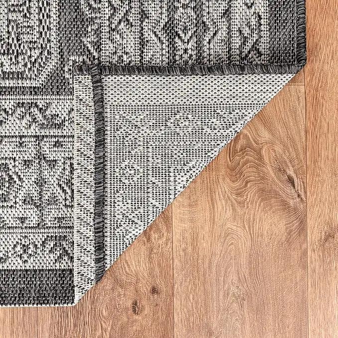 Keen Home Design Terrace Outdoor Area Rug - 8x10 Washable Indoor/Outdoor Rug for Patio, Kitchen, Balcony, Beach, Garden, Deck and Porch, Size: 7'7"x10' by GreenHaven Gardens