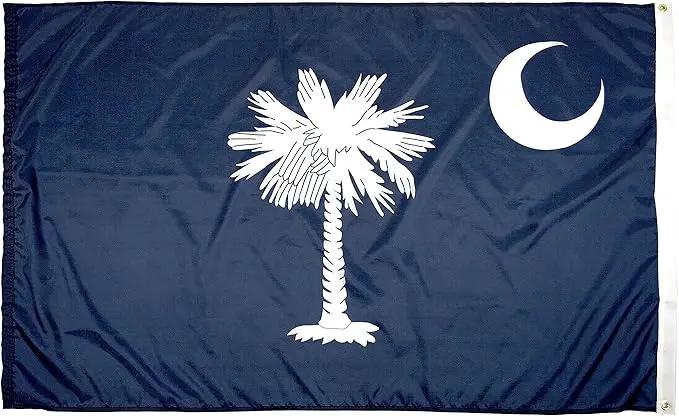 FlagSource South Carolina Nylon State Flag, Made in the USA, 3x5' by GreenHaven Gardens