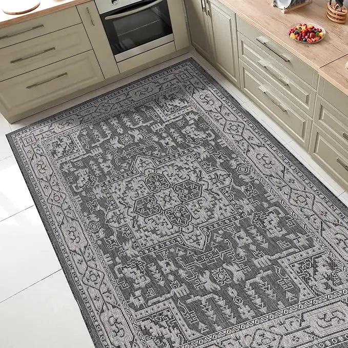 Keen Home Design Terrace Outdoor Area Rug - 6x9 Washable Indoor/Outdoor Rug for Patio, Kitchen, Balcony, Beach, Garden, Deck and Porch, Size: 6'x8'10" by GreenHaven Gardens