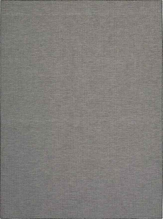 Nourison Home Positano Charcoal 8' x 10' Area Rug, Modern, Solid, Indoor/Outdoor, Easy Cleaning, Non Shedding, Bed Room, Living Room, Deck, Backyard by GreenHaven Gardens