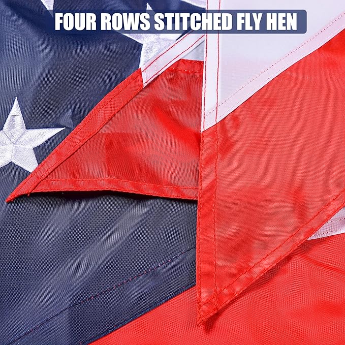 Ohio State Flag 3x5 Ft, Deluxe Embroidered Heavy Duty Polyester Durable OH Outside Flags, Indoor/Outdoor, Sewn Stripes and Brass Grommets by GreenHaven Gardens