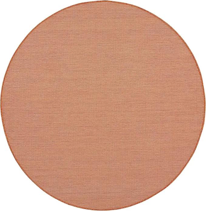 Nourison Positano Indoor/Outdoor Terracotta 6' x Round Area Rug, Easy Cleaning, Non Shedding, Bed Room, Living Room, Dining Room, Backyard, Deck, Patio (6 Round) by GreenHaven Gardens