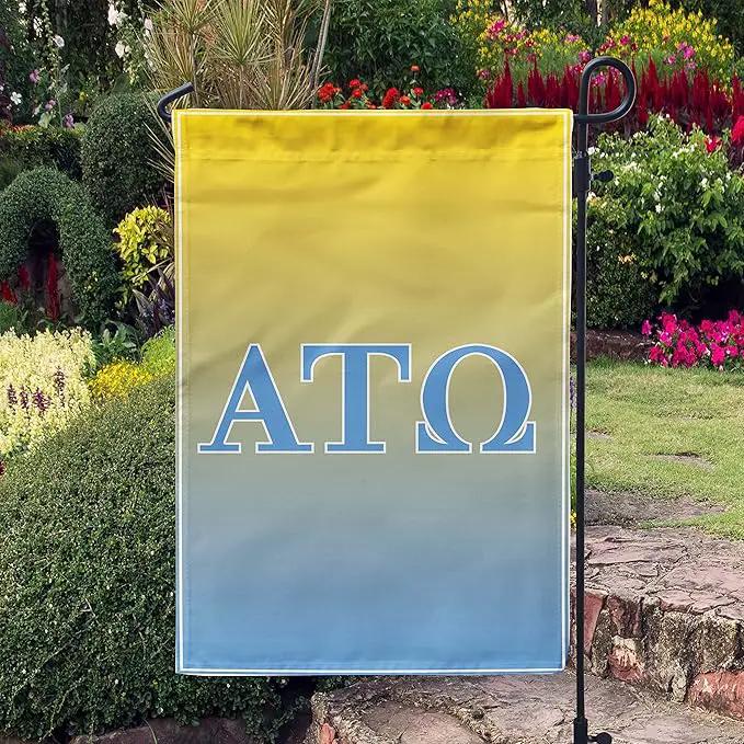 Alpha Tau Omega Licensed Flag Garden Flag Banner Yard Decor Outdoor Decoration (Alpha Tau Omega #1) by GreenHaven Gardens