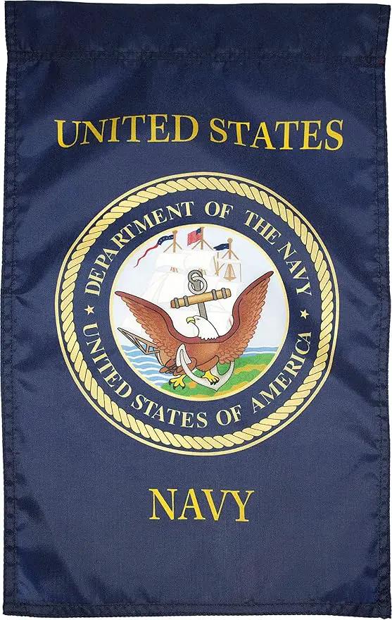 FlagSource U.S. Navy Nylon Garden Flag, Made in The USA, 18x12" by GreenHaven Gardens