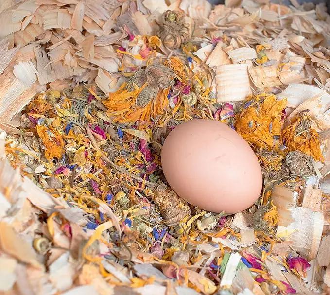 Pampered Chicken Mama Best Eggs Ever! Nesting Herbs for Chickens (4 Pounds) for Chicken Nesting Boxes Calcium Supplement for Chickens | Chicken Feed Supplies, Hen Treats for Coops (4 Bags) by GreenHaven Gardens