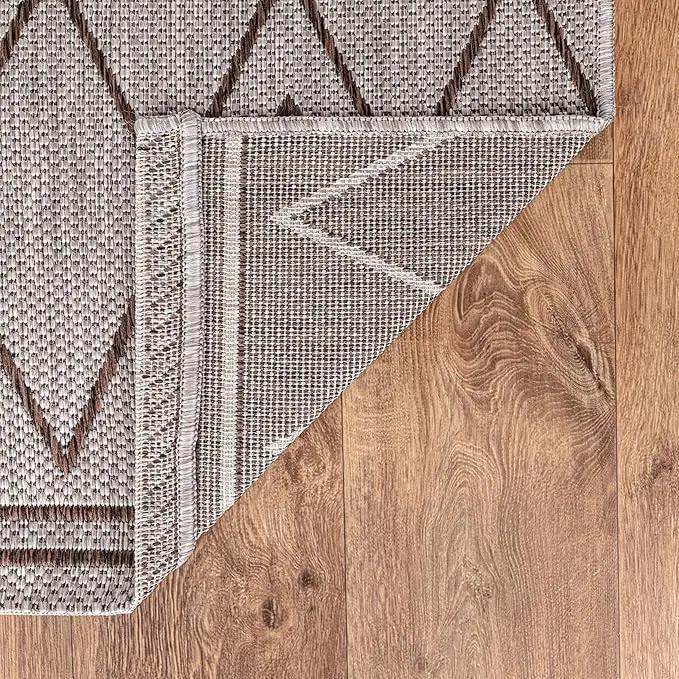 Keen Home Design Terrace Outdoor Throw Rug - 3x5 Washable Indoor/Outdoor Rug for Patio, Kitchen, Balcony, Beach, Garden, Deck and Porch, Size: 3'x5' by GreenHaven Gardens