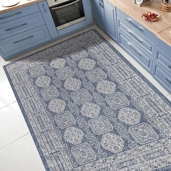 Keen Home Design Terrace Outdoor Area Rug - 8x10 Washable Indoor/Outdoor Rug for Patio, Kitchen, Balcony, Beach, Garden, Deck and Porch, Size: 7'7"x10' by GreenHaven Gardens