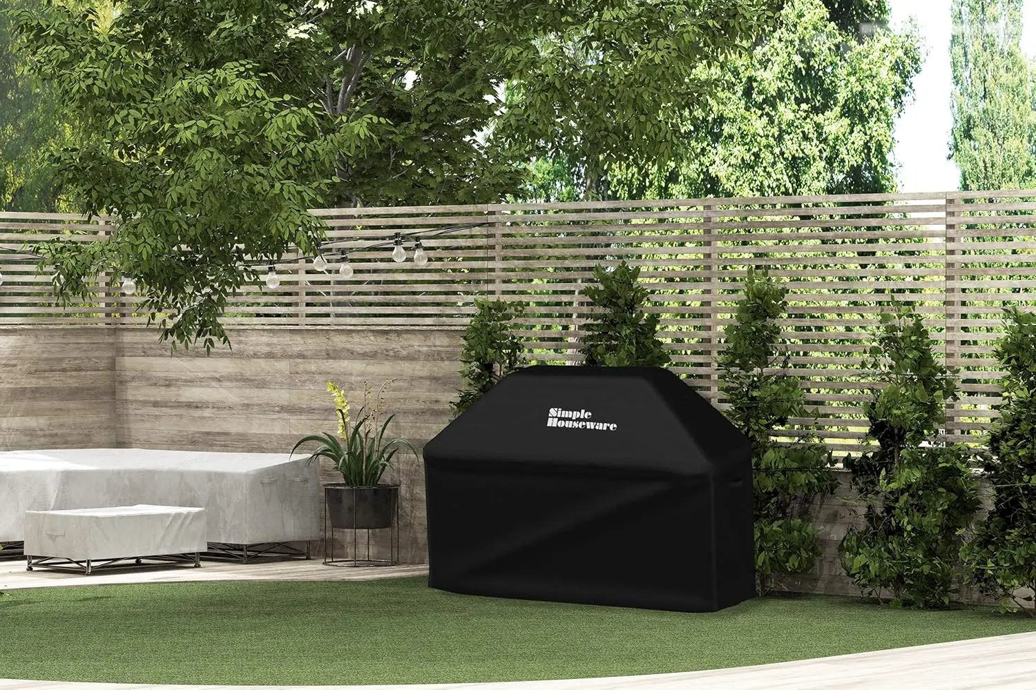 Simple Houseware 72 in. Waterproof Heavy Duty Gas BBQ Grill Cover, Weather-Resistant Polyester by GreenHaven Gardens