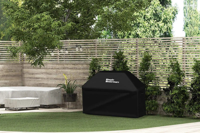 Simple Houseware 72 in. Waterproof Heavy Duty Gas BBQ Grill Cover, Weather-Resistant Polyester by GreenHaven Gardens