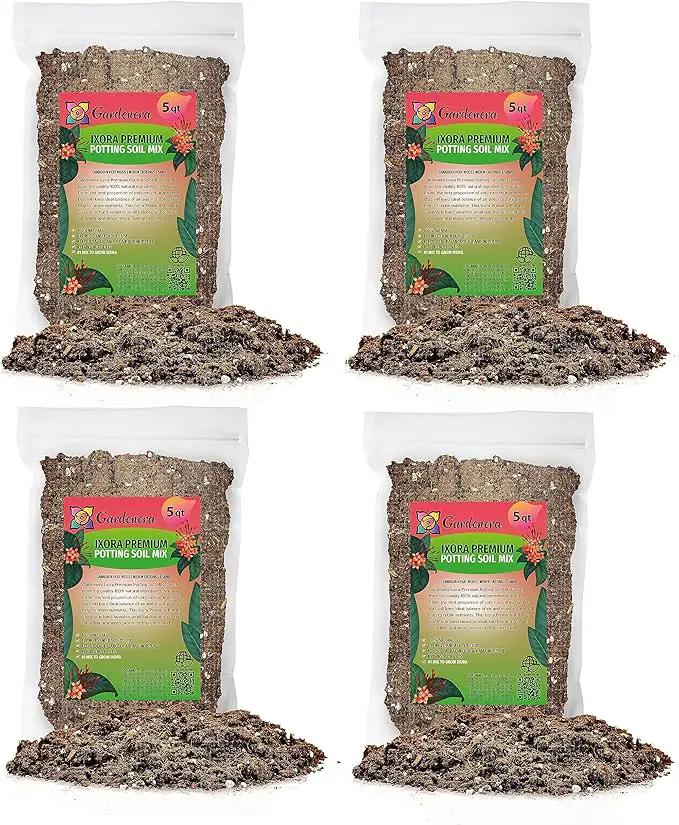 Ixora Plant Potting Mix - Unlock Robust Growth and Stunning Flowers with Our High-Performance Formula - 20 Quart by GreenHaven Gardens