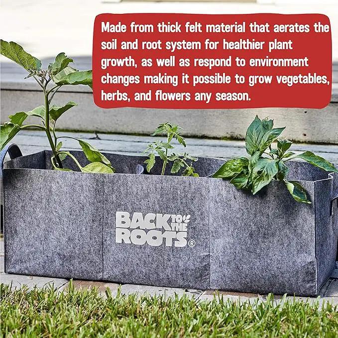 Back to the Roots Breathable Grow Bed, Provides More Oxygen to Roots, Assembles in Seconds 3 cu. ft by GreenHaven Gardens