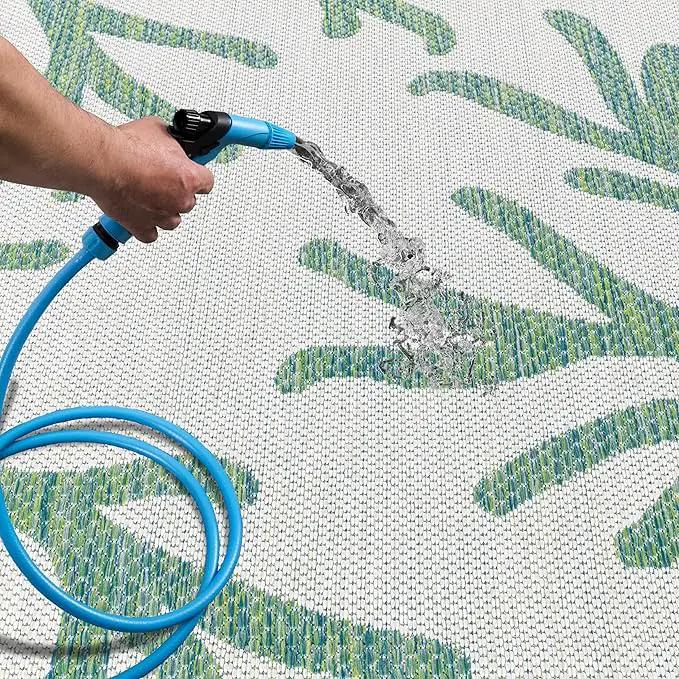 Keen Home Design Terrace Outdoor Runner Rug - 2x6 Washable Indoor/Outdoor Rug for Patio, Kitchen, Balcony, Beach, Garden, Deck and Porch, Size: 2'2"x5'7" by GreenHaven Gardens
