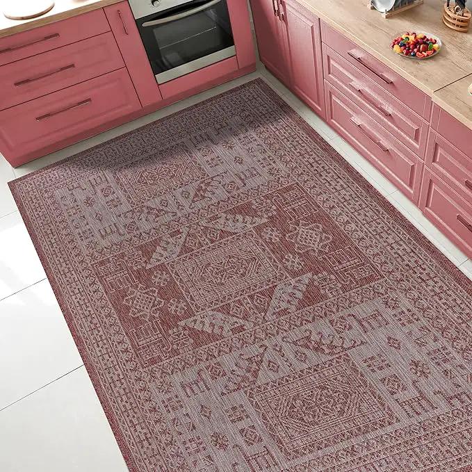 Keen Home Design Terrace Outdoor Area Rug - 6x9 Washable Indoor/Outdoor Rug for Patio, Kitchen, Balcony, Beach, Garden, Deck and Porch, Size: 6'x8'10" by GreenHaven Gardens