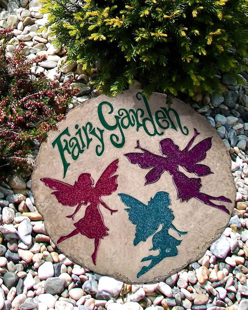 Spoontiques - Garden Décor - Nut House Stepping Stone - Decorative Stone for Garden by GreenHaven Gardens