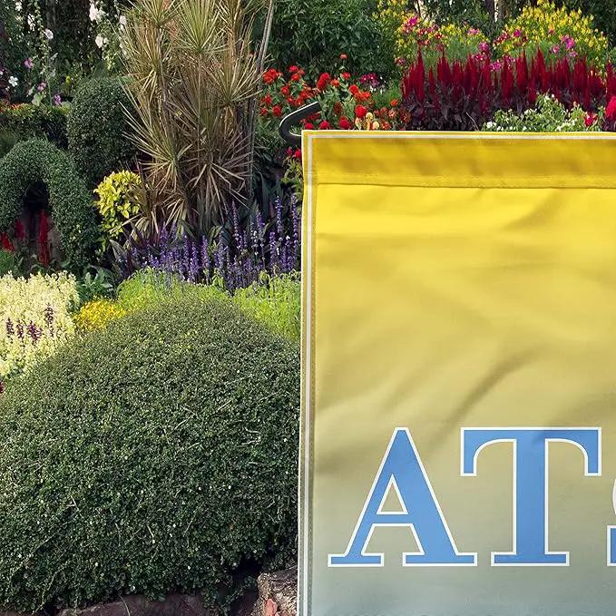 Alpha Tau Omega Licensed Flag Garden Flag Banner Yard Decor Outdoor Decoration (Alpha Tau Omega #1) by GreenHaven Gardens